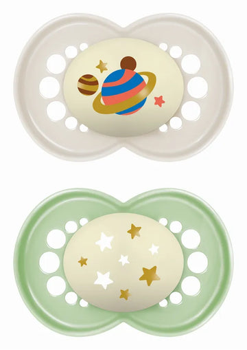 MAM Πιπίλες Μωρού Original Night 16+ Μηνών Πλανήτες & Αστέρια